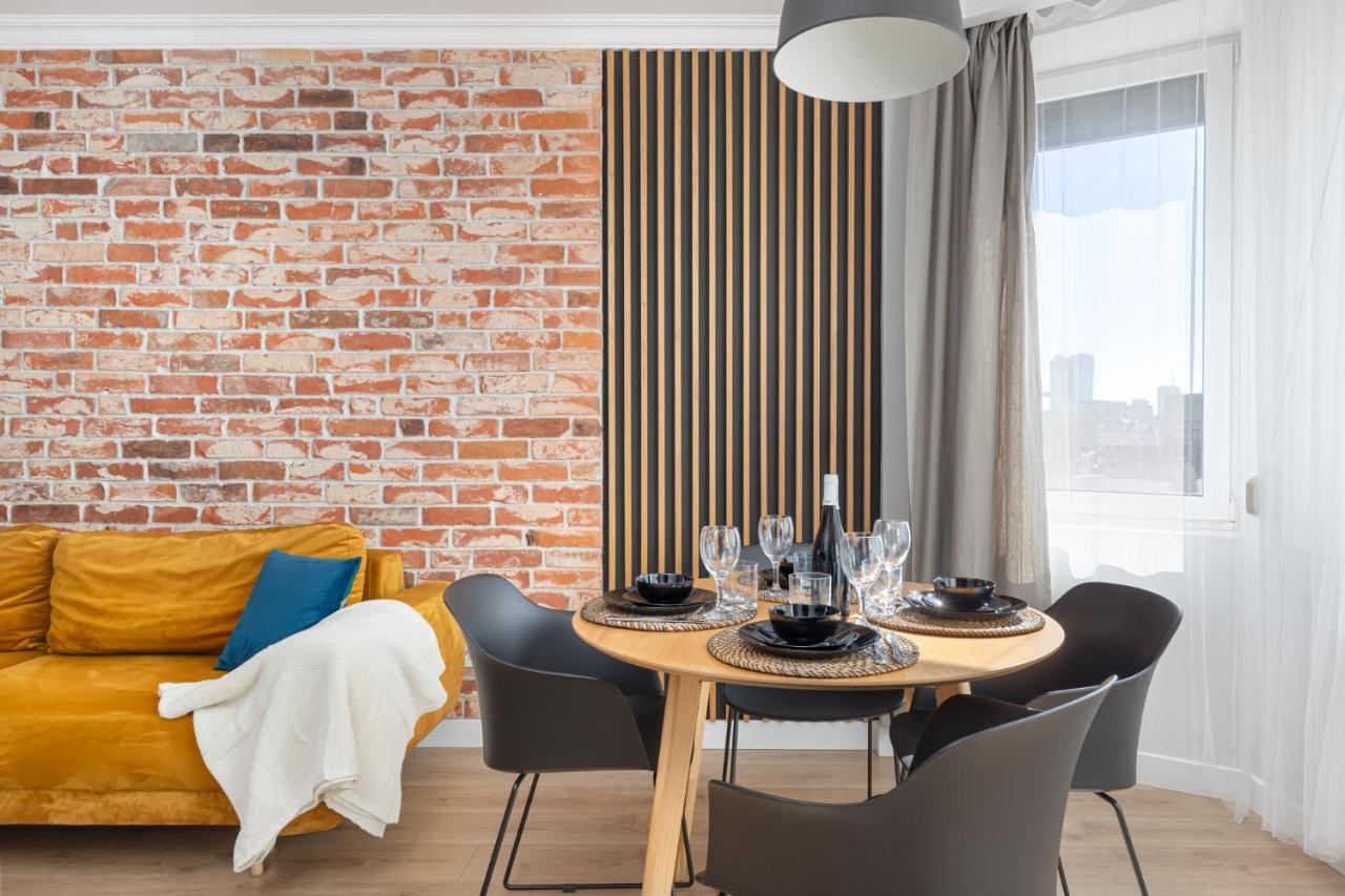 Stylowy Apartament Z Pieknym Widokiem Na Miasto Warsawa Bagian luar foto
