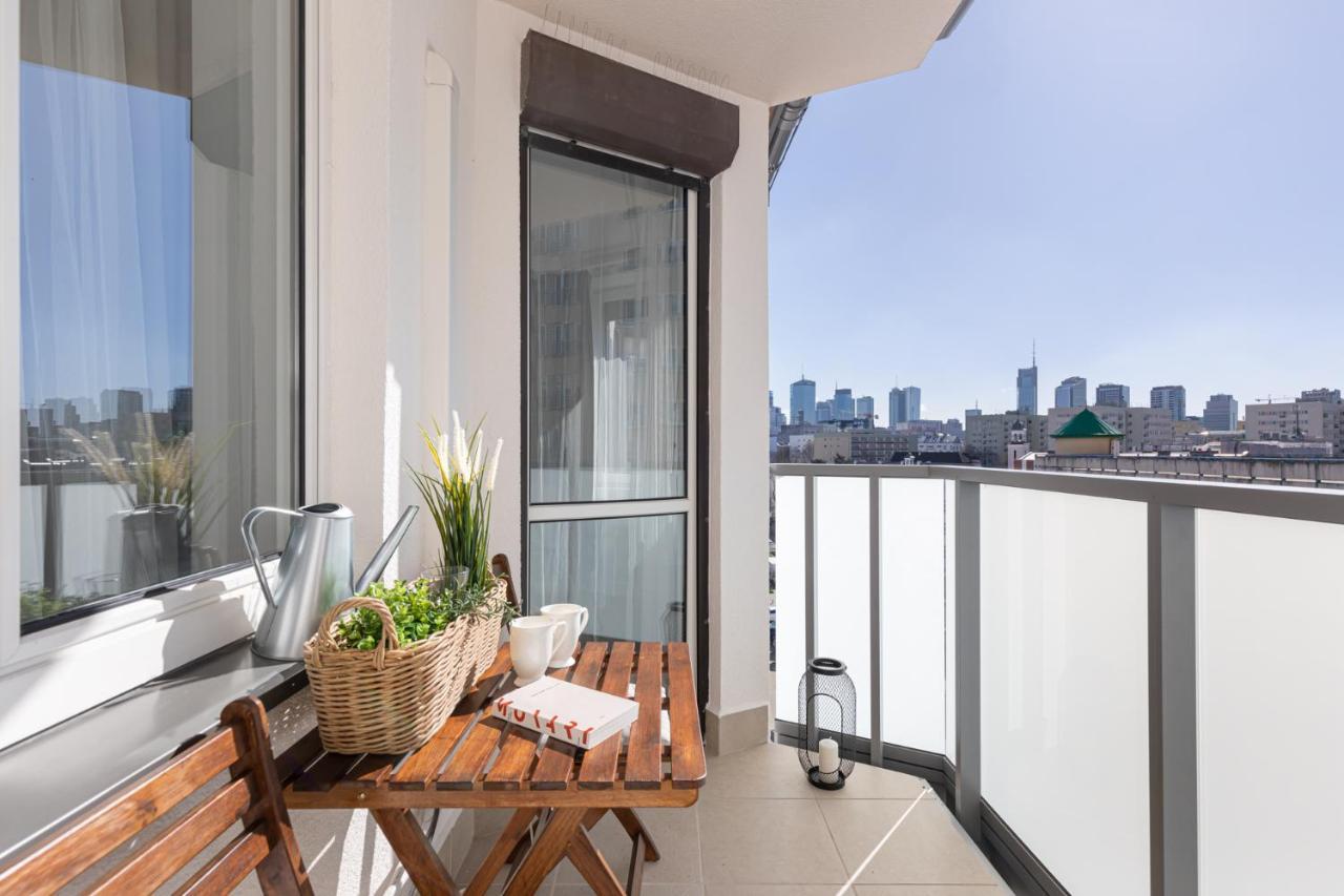 Stylowy Apartament Z Pieknym Widokiem Na Miasto Warsawa Bagian luar foto